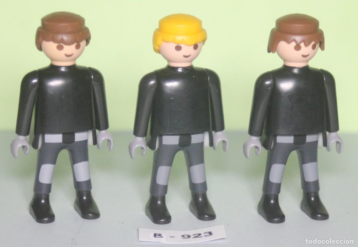 Playmobil: PLAYMOBIL 3 FIGURAS POLIC&Iacute;A SEGURIDAD (B-923)