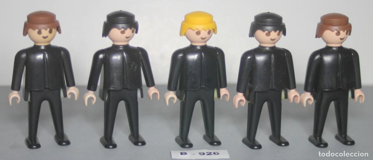 Playmobil: PLAYMOBIL 5 FIGURAS CL&Aacute;SICAS NEGRAS (B-926)