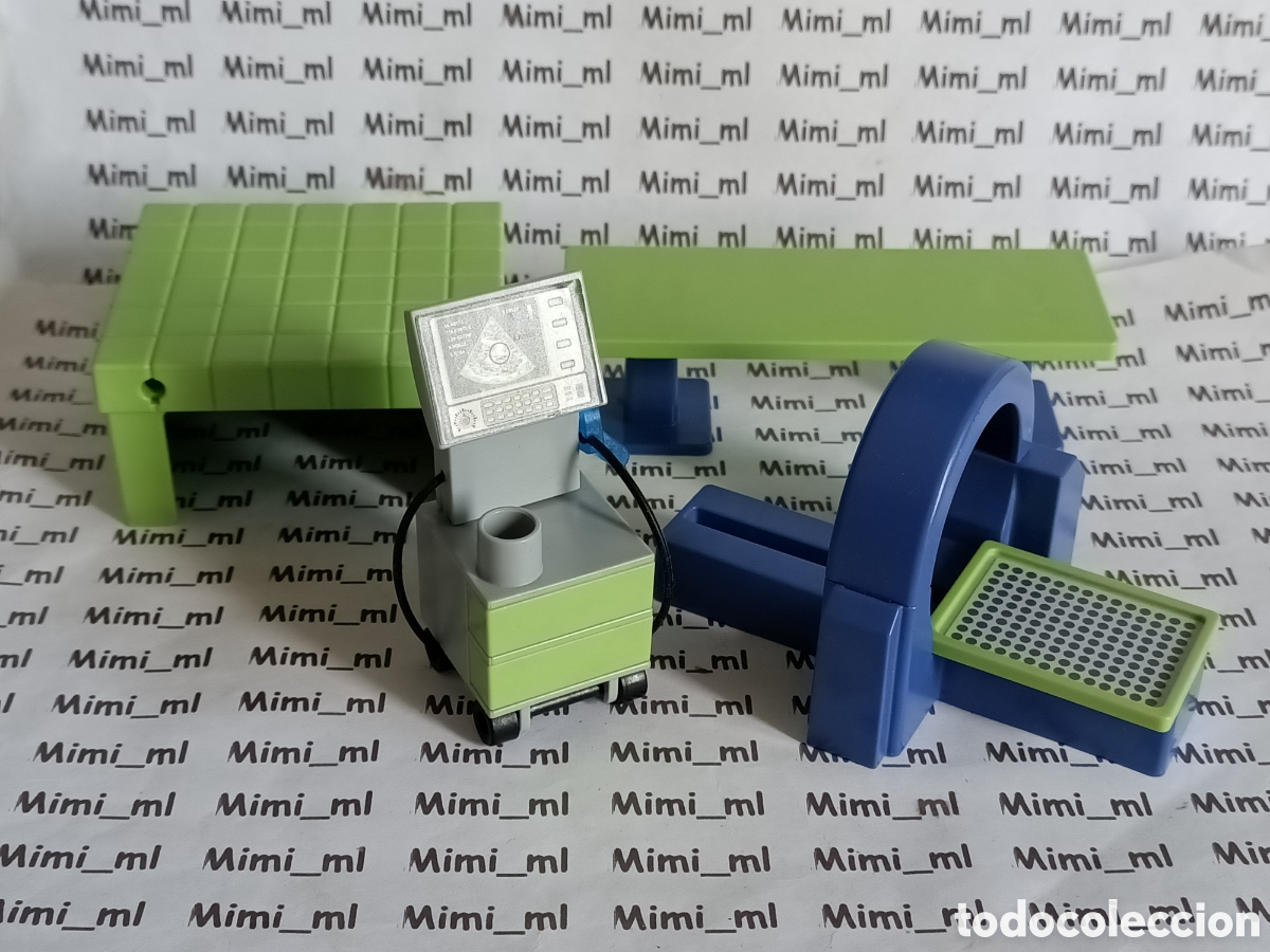 Playmobil: Playmobil lote mobiliario cl&iacute;nica veterinaria animales