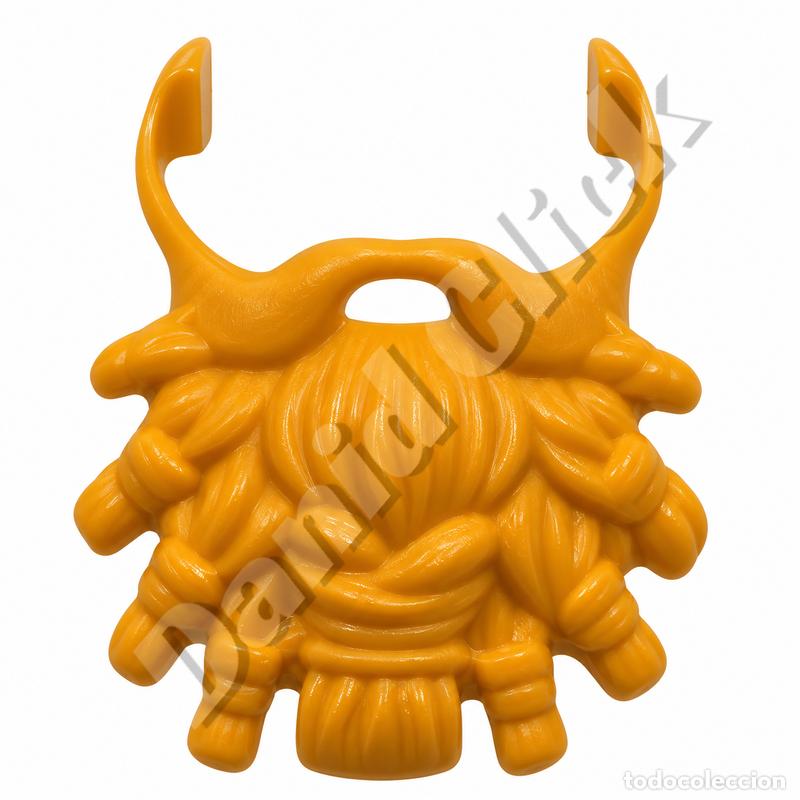 Playmobil: Playmobil Barba Rubia Trenzas Laterales Vikingo Medieval Guerrero Custom