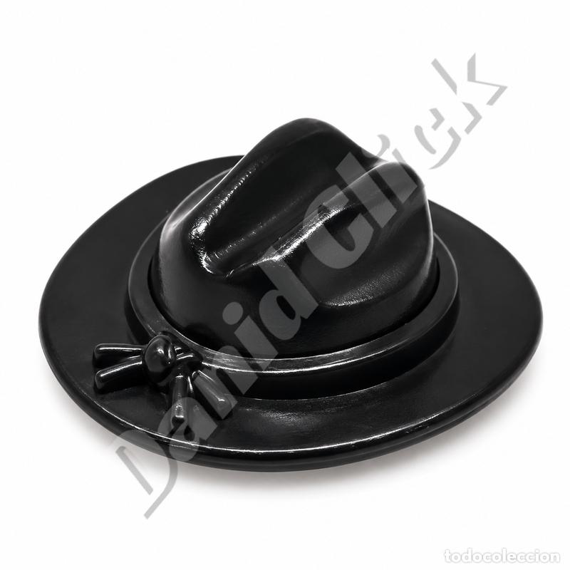 Playmobil: Playmobil Sombrero Vaquero Negro Lazo Negro Cowboy Oeste Western Stetson Sheriff Forajido