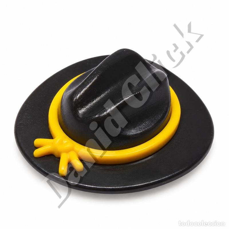 Playmobil: Playmobil Sombrero Vaquero Negro Lazo Amarillo Cowboy Oeste Western Soldado Sudista Confederado