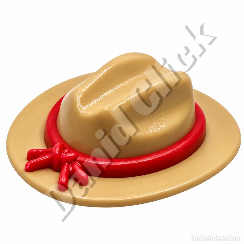 Playmobil: Playmobil Sombrero Vaquero Beige Lazo Rojo Cowboy Oeste Western Stetson Explorador