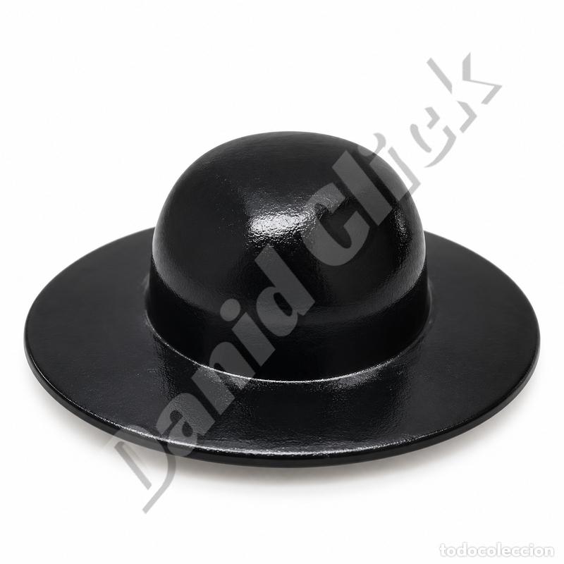 Playmobil: Playmobil Sombrero Vaquero Alto Negro Cowboy Oeste Western Ala Ancha Sheriff