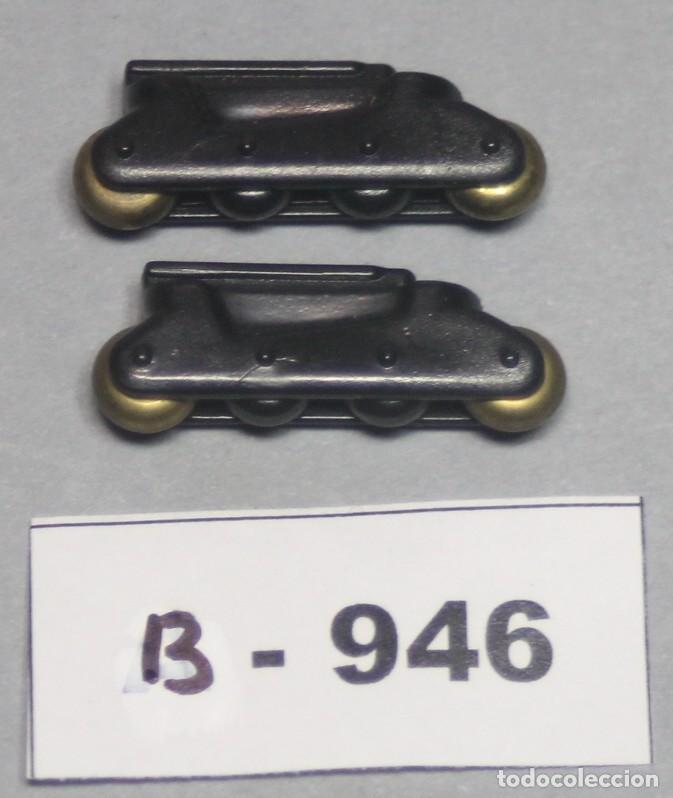 Playmobil: PLAYMOBIL 2 PATINES CON RUEDAS EN LINEA (PARA INSERTAR) - HOCKEY PATINAJE ROLLER 5213 9402 (B-946)