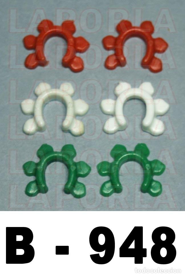 Playmobil: PLAYMOBIL INDIOS 6 PULSERAS TOBILLERAS 1&ordf; &Eacute;POCA (3 PARES) TRIBU OESTE (B-948)