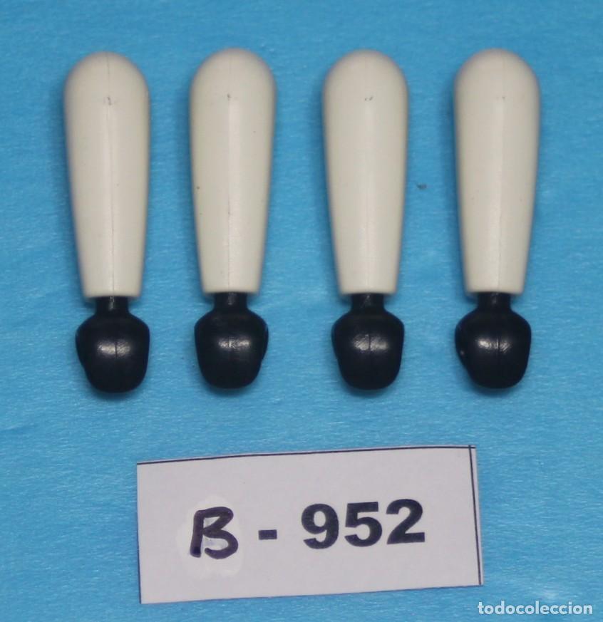 Playmobil: PLAYMOBIL 4 BRAZOS BLANCOS CON MANO NEGRA (B-952)