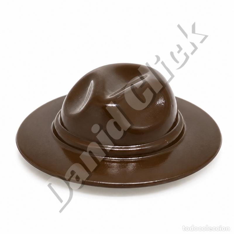 Playmobil: Playmobil Sombrero Vaquero Marr&oacute;n Granjero Cowboy Oeste Western Sombrero Ala Ancha