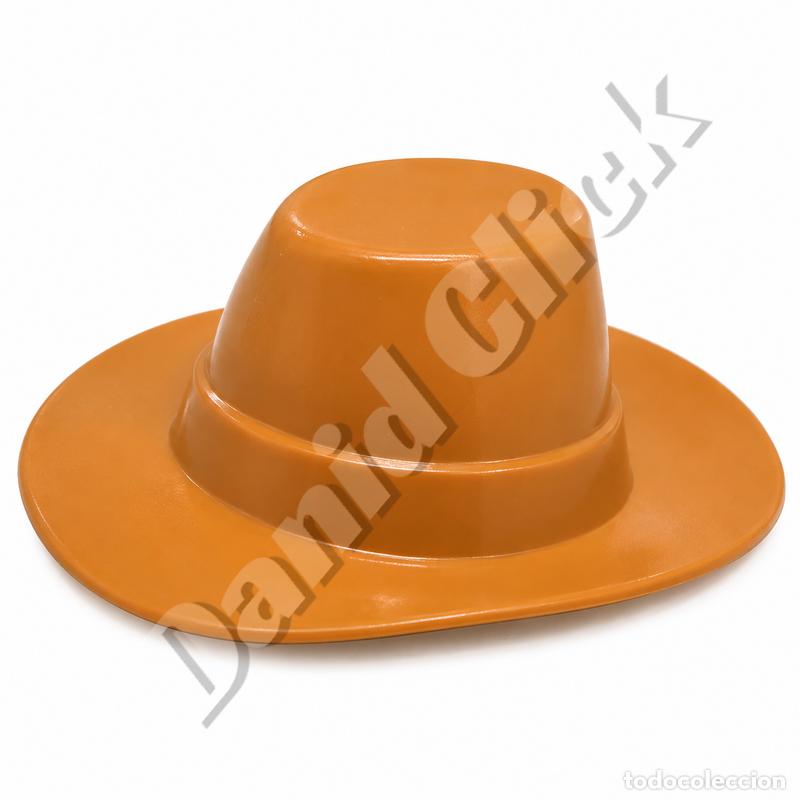 Playmobil: Playmobil Sombrero Granjero Mostaza Amarillo Ala Ancha Vaquero Cowboy Oeste Granja