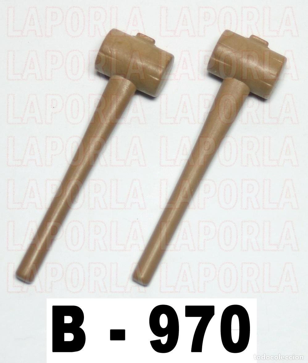 Playmobil: PLAYMOBIL 2 MARTILLOS MAZAS - MEDIEVAL CATAPULTA 3627 3653 6464 (B-970)