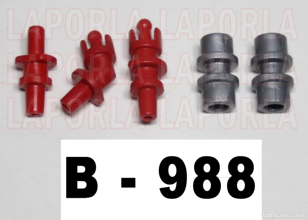 Playmobil: PLAYMOBIL 5 EMPALMES CONEXI&Oacute;N MANGUERAS - BOMBEROS AGUA RIEGO TUBO (B-988)