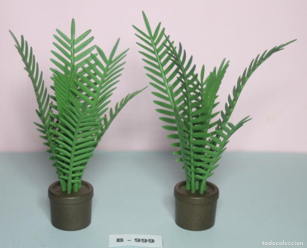 Playmobil: PLAYMOBIL 2 MACETAS CON PALMITOS - PLANTAS VEGETACI&Oacute;N EGIPTO HOGAR DECORACI&Oacute;N BEL&Eacute;N (B-999)