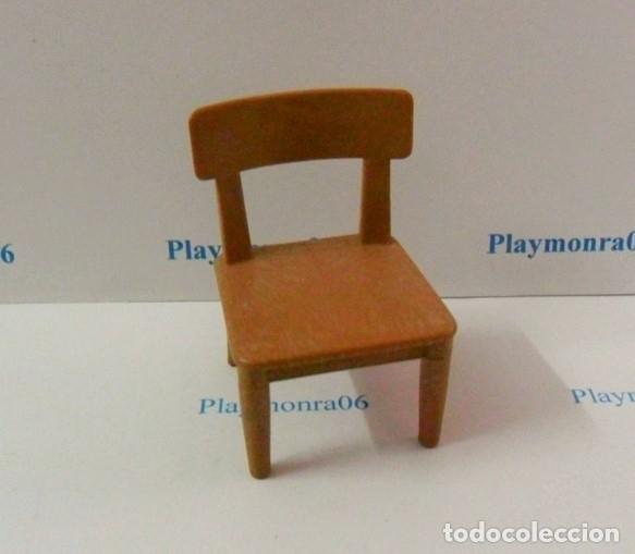 Playmobil: PLAYMOBIL P101 * MUEBLE SILLA RUSTICA MARRON COMEDOR OESTE EPOCA VICTORIANA