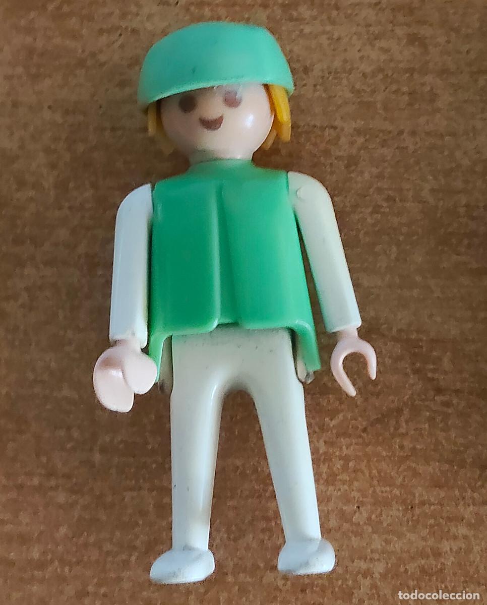 Playmobil: PLAYMOBIL figura VERDE blanco - medico quirofano hospital