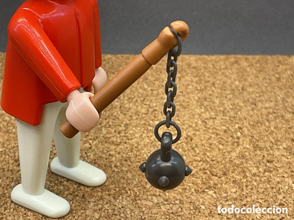 Playmobil: ACCESORIOS PLAYMOBIL. MAZA DE BOLAS, MANGUAL, MAYAL DE ARMAS.