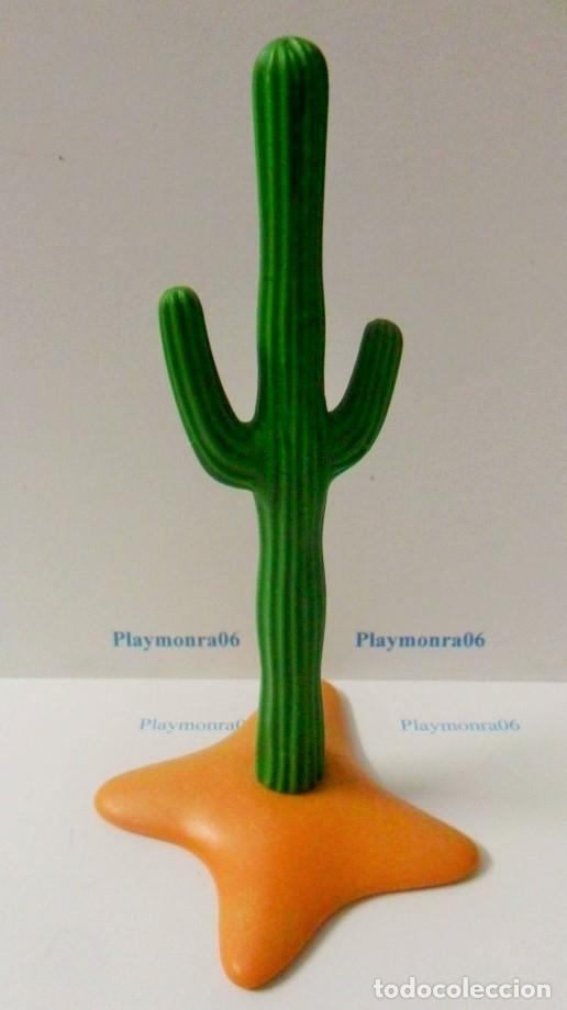 Playmobil: PLAYMOBIL P109 * VEGETACION CAPTUS SOBRE TERRENO COLOR ARENA AMARILA OESTE INDIOS DESIERTO