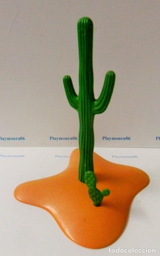 Playmobil: PLAYMOBIL P109 * VEGETACION CAPTUS SOBRE TERRENO COLOR ARENA AMARILA OESTE INDIOS DESIERTO