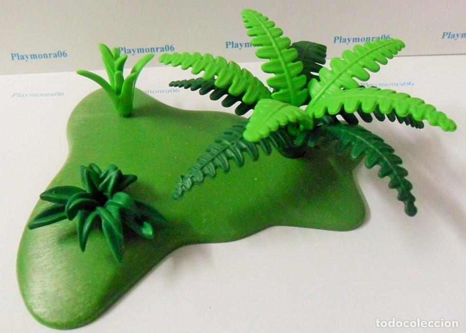 Playmobil: PLAYMOBIL P109 * VEGETACION ELECHOS Y PLANTAS SOBRE TERRENO VERDE