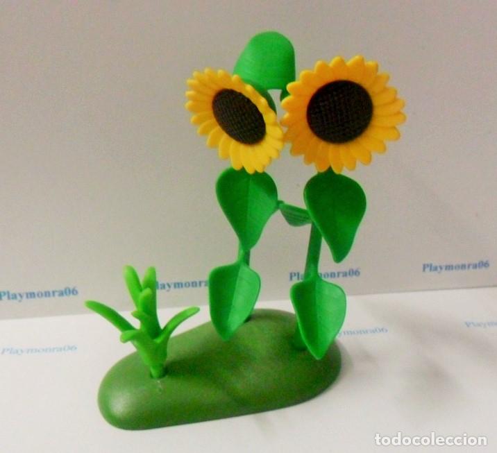 Playmobil: PLAYMOBIL P109 * VEGETACION GIRASOLES SOBRE TERRENO MARRON GRANJA