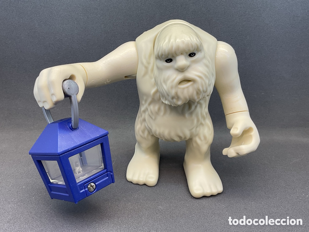 Playmobil: FIGURA DEL YETI CON FAROL CON LUZ. EL ABOMINABLE HOMBRE DE LAS NIEVES.