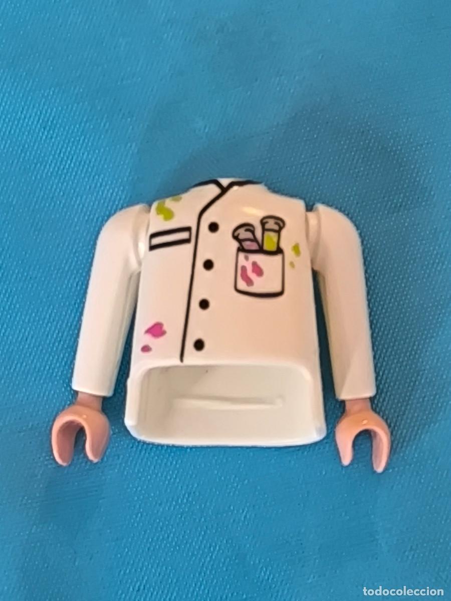 Playmobil: Playmobil conjunto de torso y brazos camisa blanca botones city oeste medieval vikingos piratas