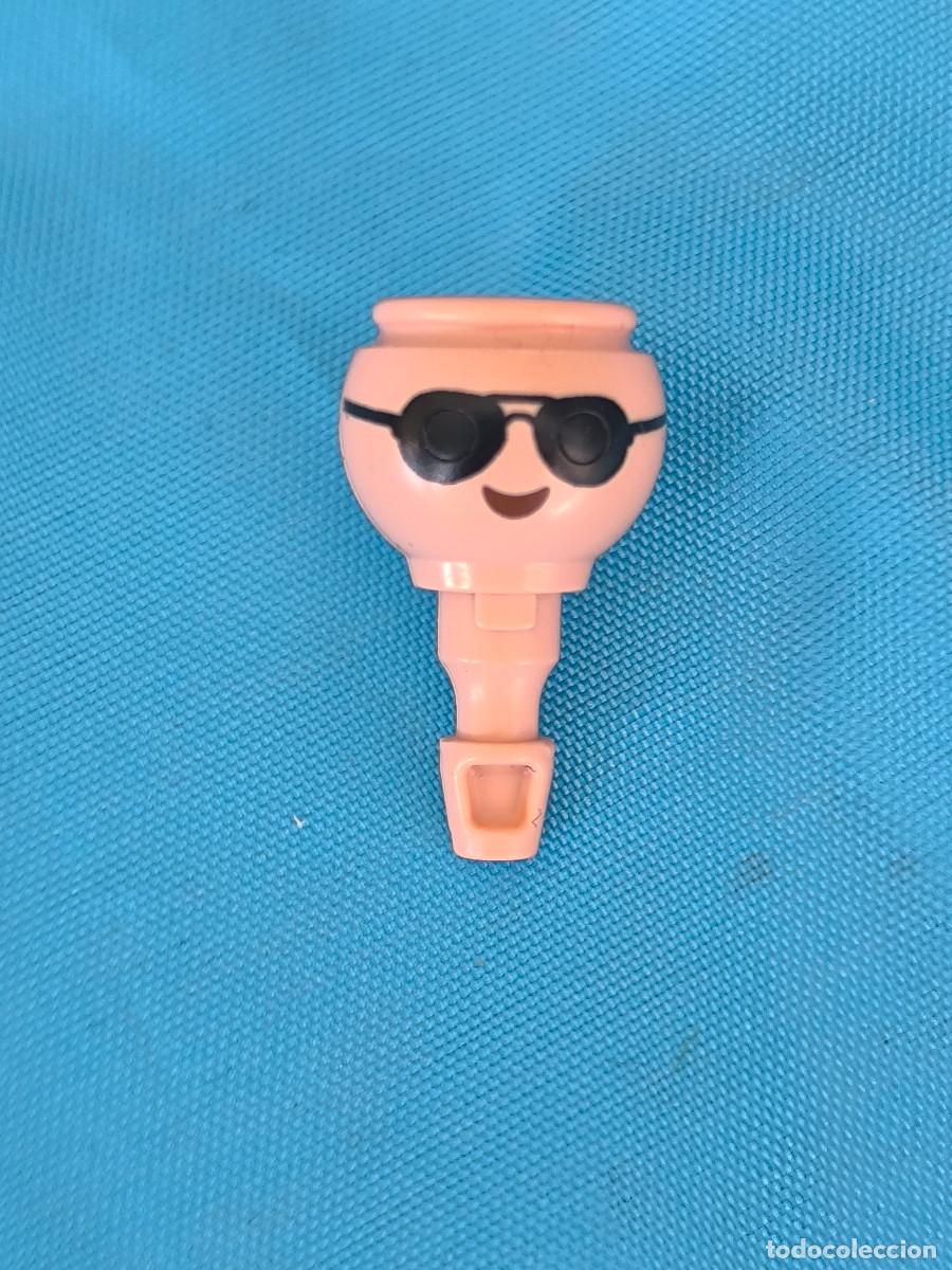 Playmobil: Playmobil cabeza con gafas de sol ray ban negras polic&iacute;a cient&iacute;fico city medieval victoriano oeste
