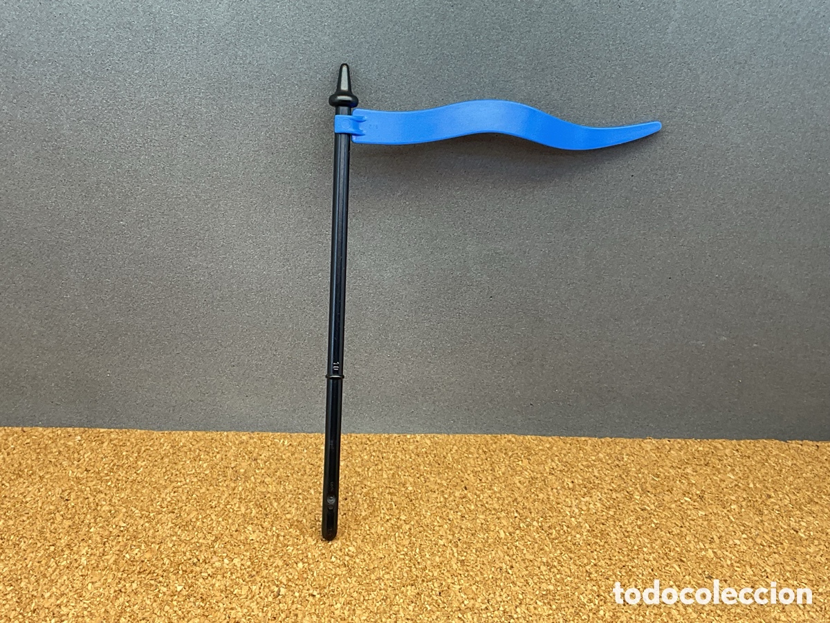 Playmobil: ACCESORIO PLAYMOBIL. BANDERA CON ESTANDARTE AZUL. REF MEDIEVOLO.
