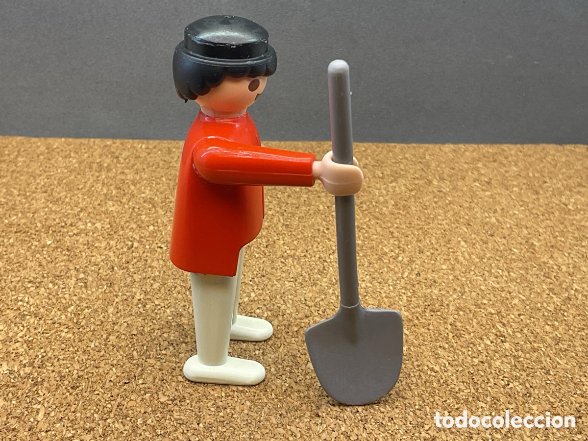 Playmobil: ACCESORIO PLAYMOBIL. PALA GRANDE COLOR GRISACEO. REF OBRAS, GRANJA, ETC