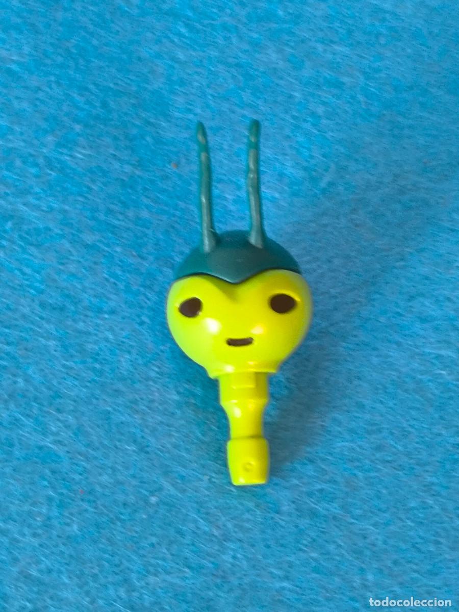 Playmobil: Playmobil cabeza verde con antenas grillo saltamontes marciano alien&iacute;gena