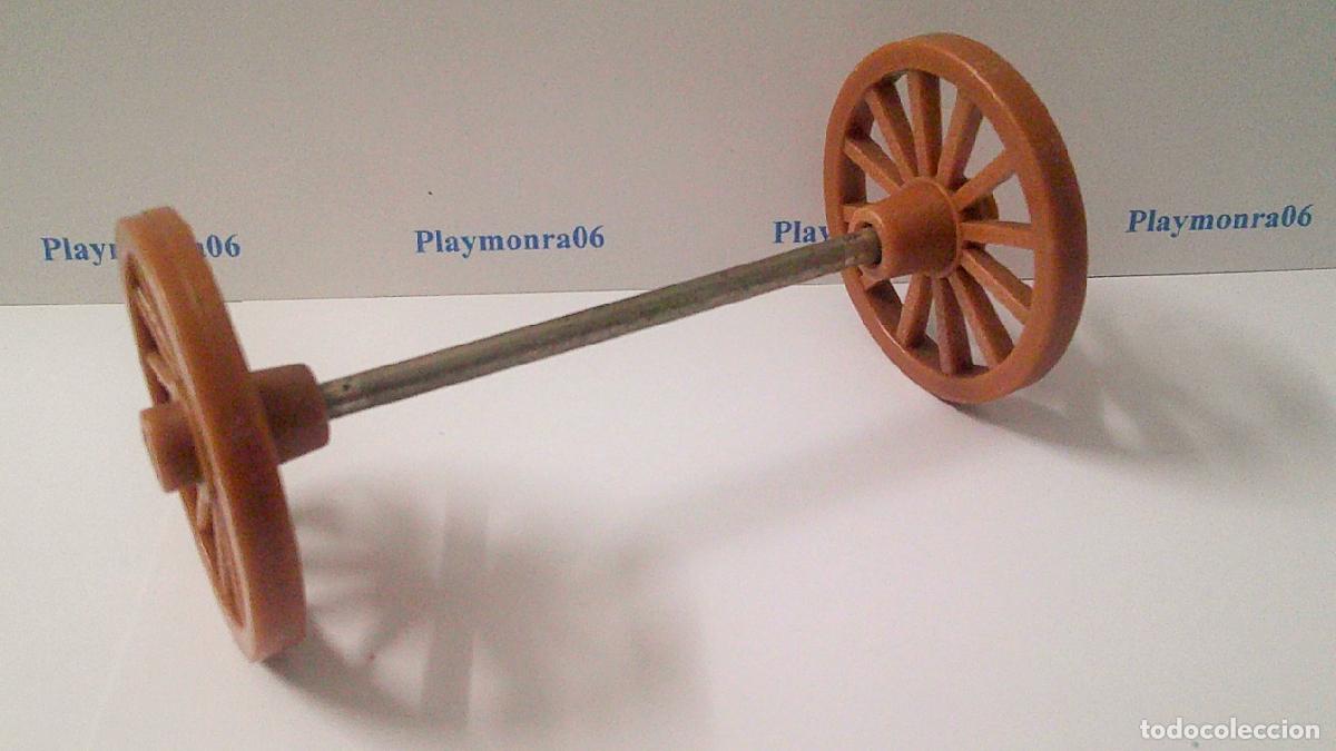 Playmobil: PLAYMOBIL P231* EJE RUEDAS PEQUE&Ntilde;A CARROMATO DILIGENCIA L93mmX D42mm 1&ordf; EP. 3243 32440 3245 .