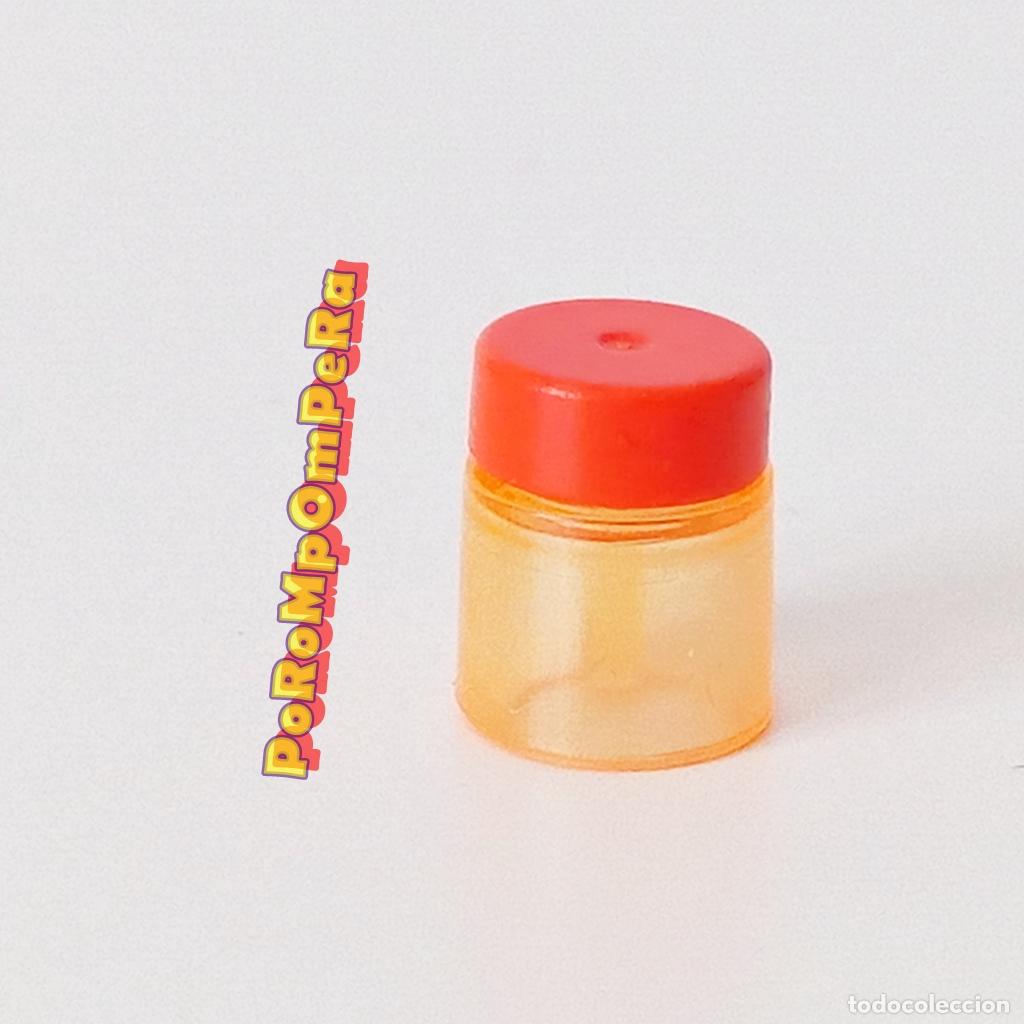 Playmobil: PLAYMOBIL tarro naranja trasl&uacute;cido tapa crema bote envase alimento tienda supermercado cocina i8