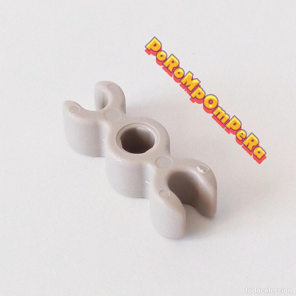 Playmobil: PLAYMOBIL enganche triple gris 3243 4233 5969 clip sujeci&oacute;n conector reja circo valla i8