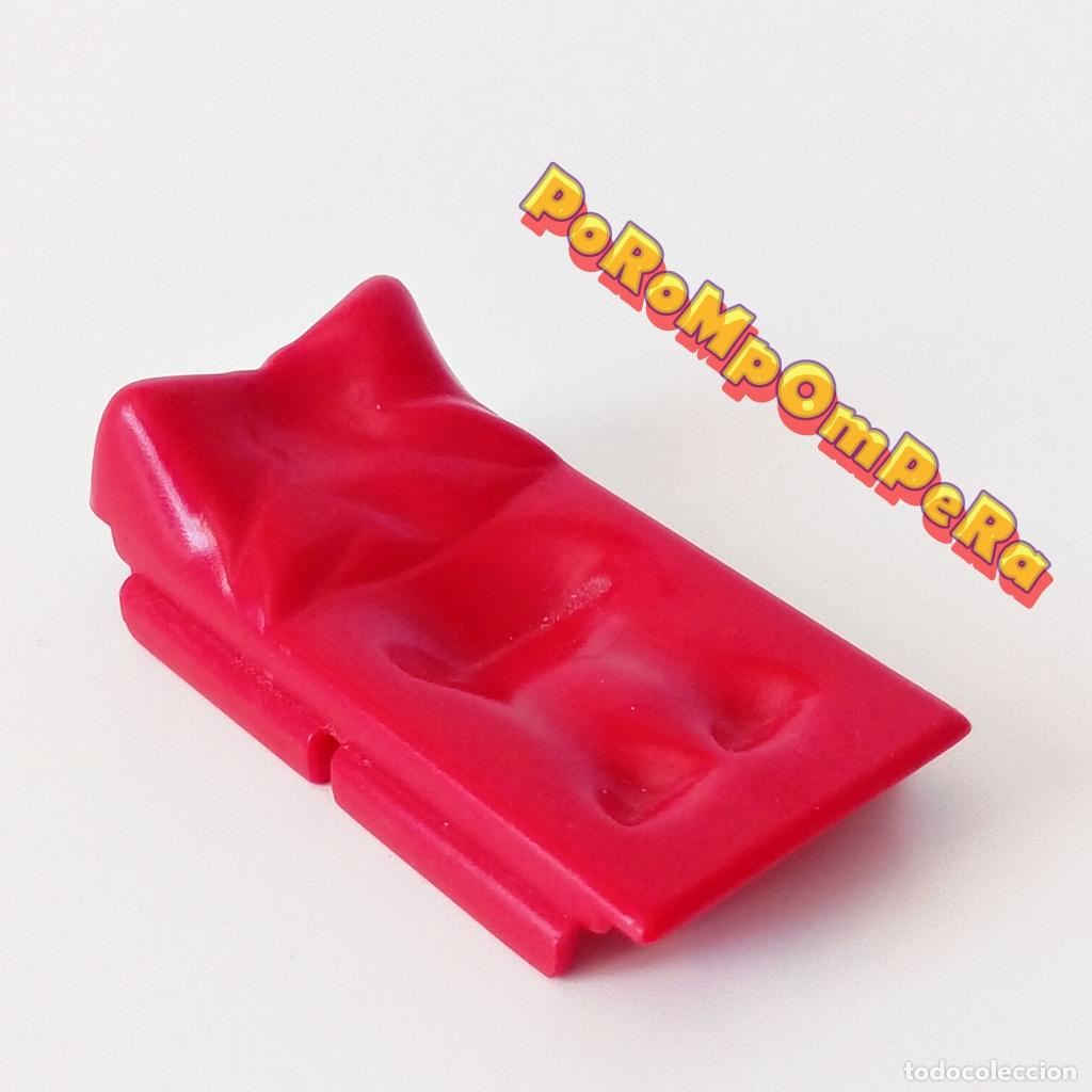 Playmobil: PLAYMOBIL colch&oacute;n rojo-granate cama infantil 5333 s&aacute;banas dormitorio ni&ntilde;o i8