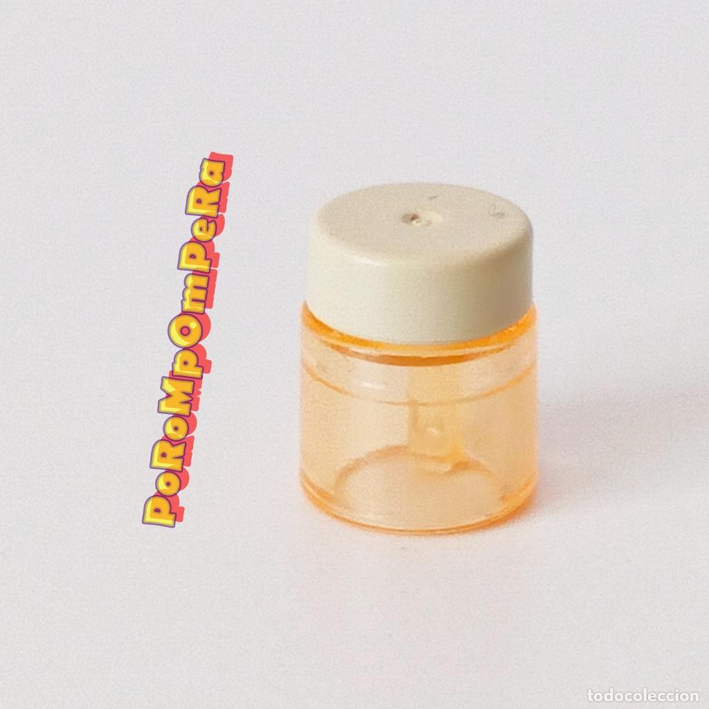 Playmobil: PLAYMOBIL tarro naranja trasl&uacute;cido tapa crema bote envase alimento tienda supermercado cocina i8