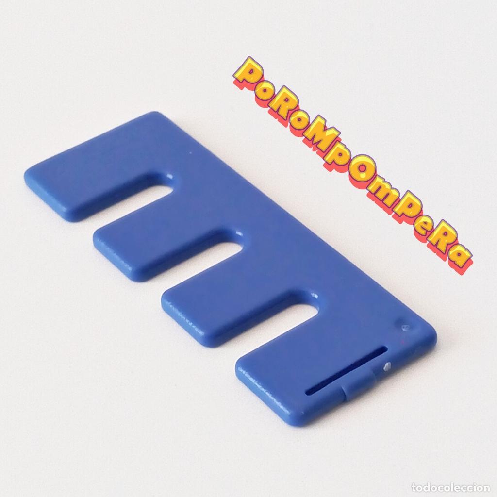 Playmobil: PLAYMOBIL balda azul p&aacute;lido estanter&iacute;a herramientas estante con huecos para colgar accesorios i8