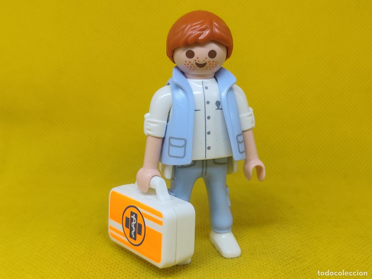 Playmobil: Playmobil Enfermero con botiqu&iacute;n, m&eacute;dico de ambulancia