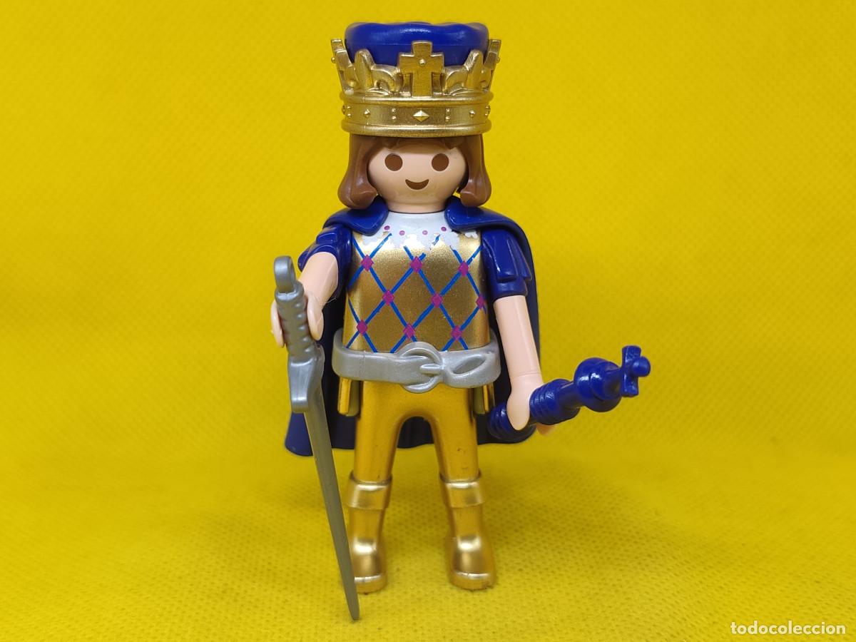 Playmobil: Playmobil Rey medieval con cetro azul