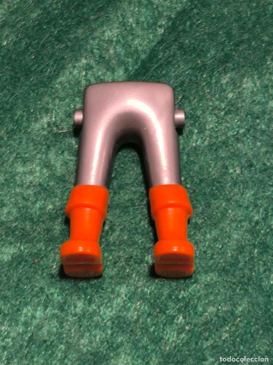 Playmobil: Playmobil piernas plateadas caballero medieval bota naranja castillo romanos vikingos