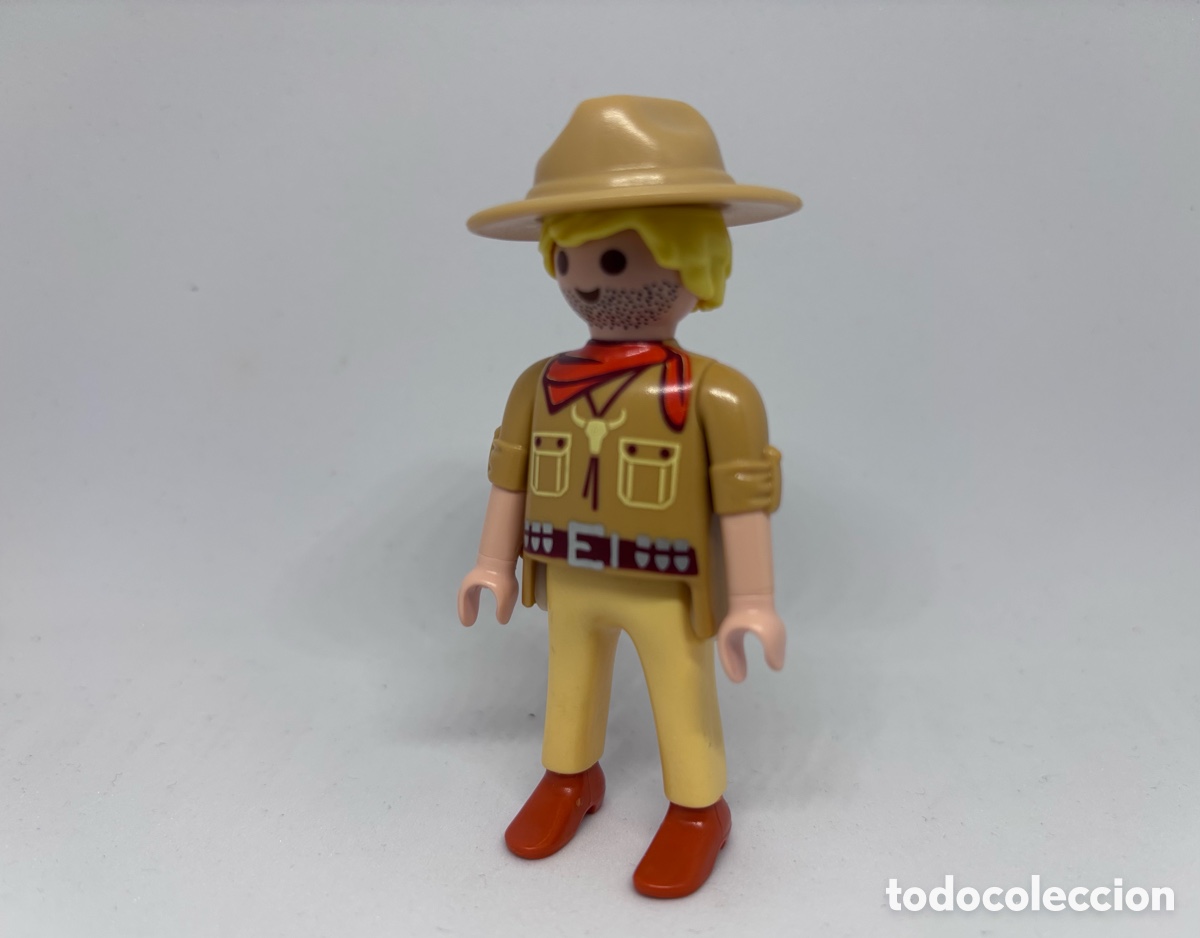 Playmobil: Playmobil vaquero sombrero beige pelo rubio