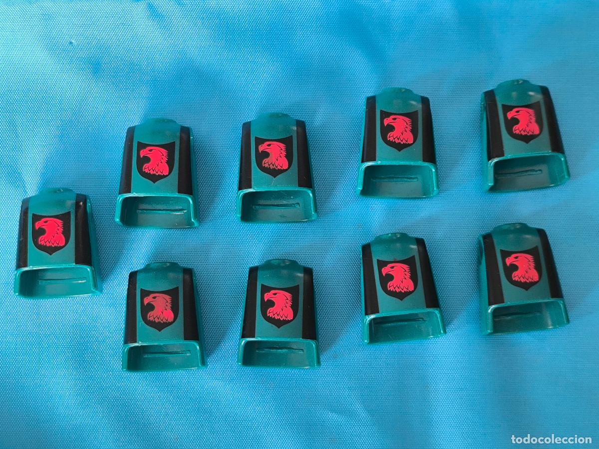 Playmobil: playmobil gran lote 9 torsos cuerpos verde negro caballero medieval orden del halc&oacute;n rojo vikingos