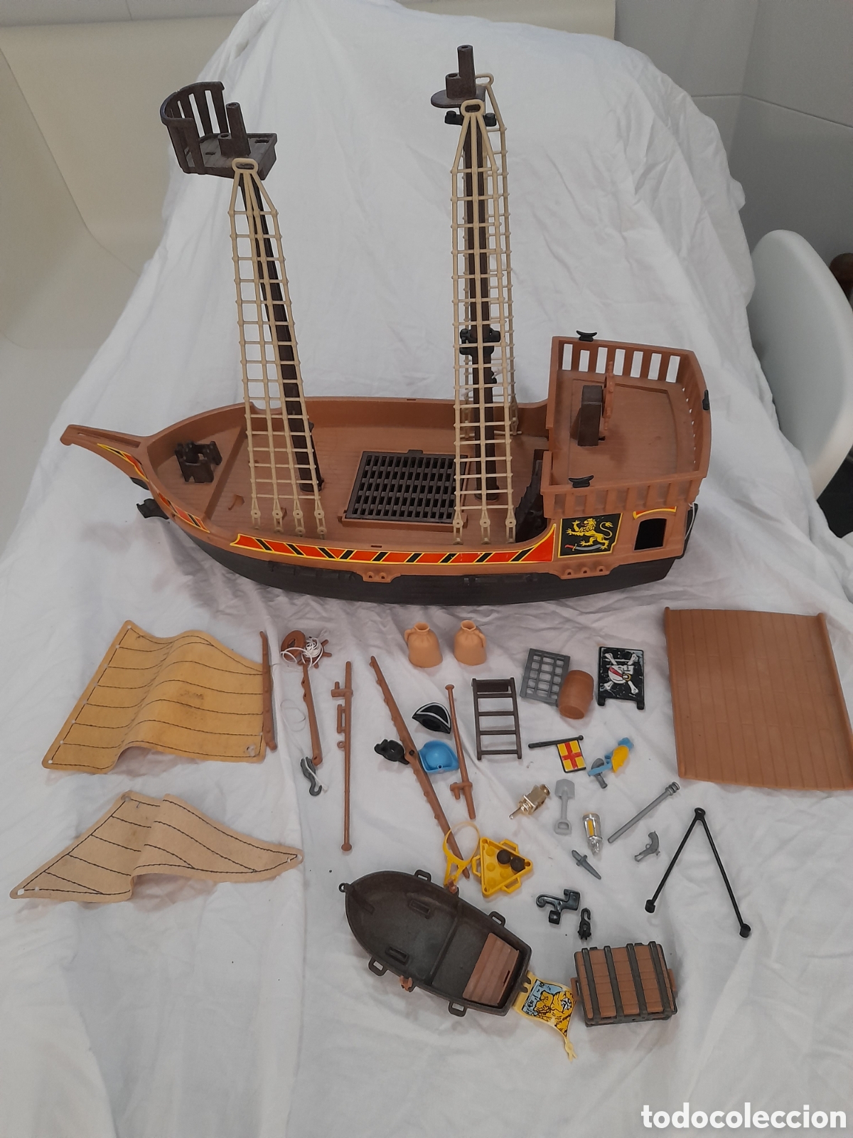 Playmobil: ANTIGUO BARCO PIRATA DE PLAYMOBIL. INCOMPLETO.
