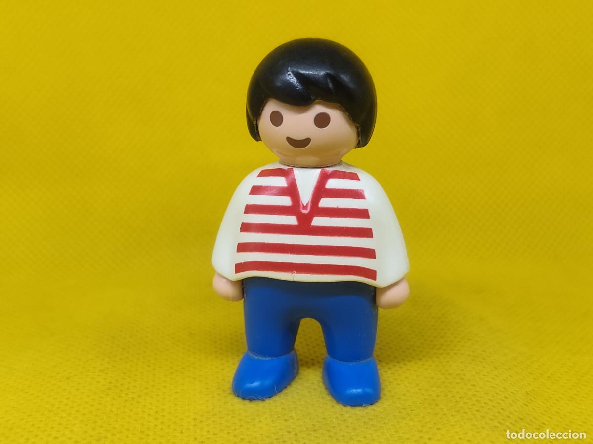 Playmobil: Playmobil 1 2 3 Ni&ntilde;o con jersey de rayas rojas