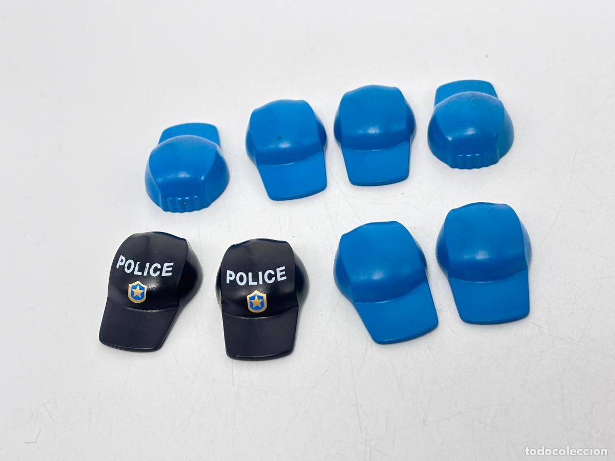 Playmobil: Playmobil lote gorra negra azul polic&iacute;a