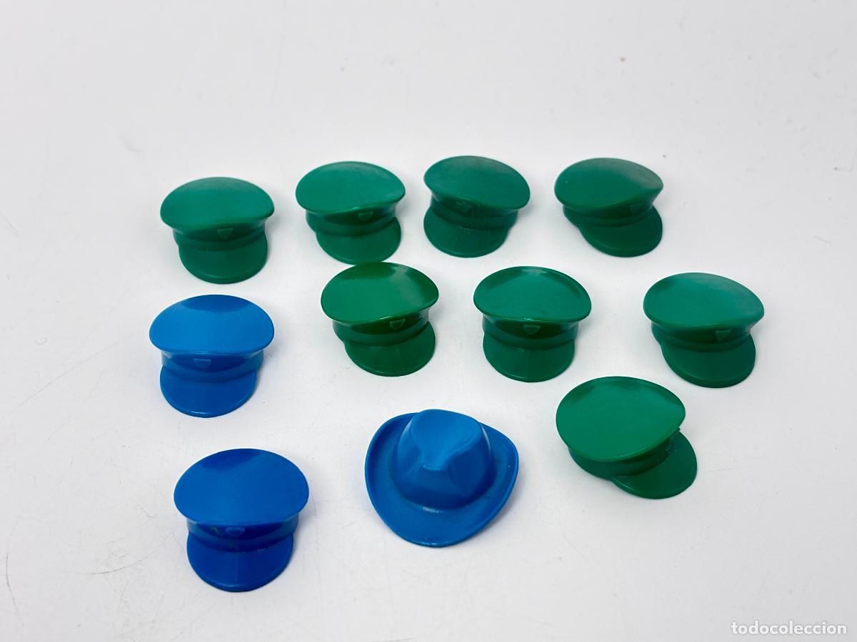 Playmobil: Playmobil lote gorra verde azul primera &eacute;poca
