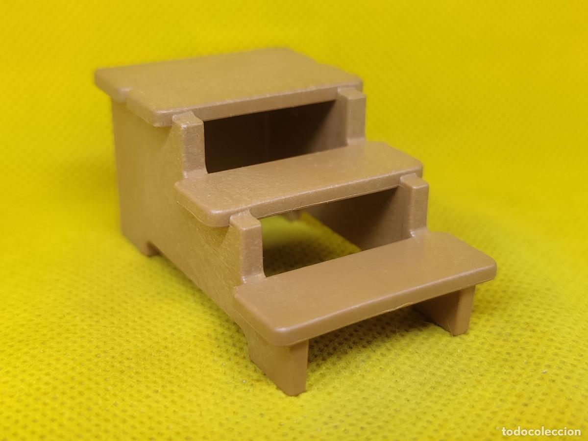 Playmobil: Playmobil Escalera de tres pelda&ntilde;os de madera