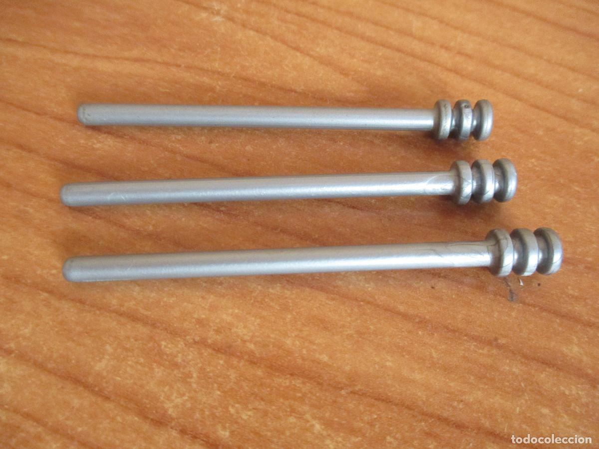 Playmobil: PLAYMOBIL : 1 LOTE DE 3 BAQUETAS GRISES PARA CA&Ntilde;ON