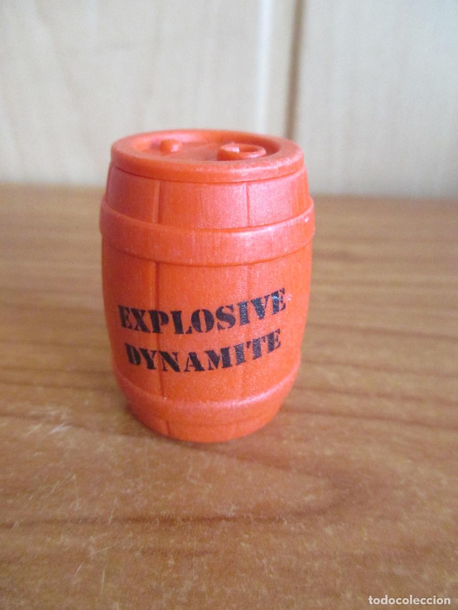 Playmobil: PLAYMOBIL : 1 BARRIL O TONEL DE DINAMITA NARANJA
