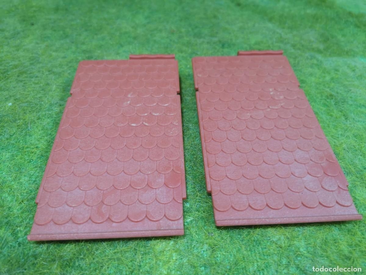 Playmobil: Playmobil tejado rojo x2 casa castillo medieval 3666 Mie