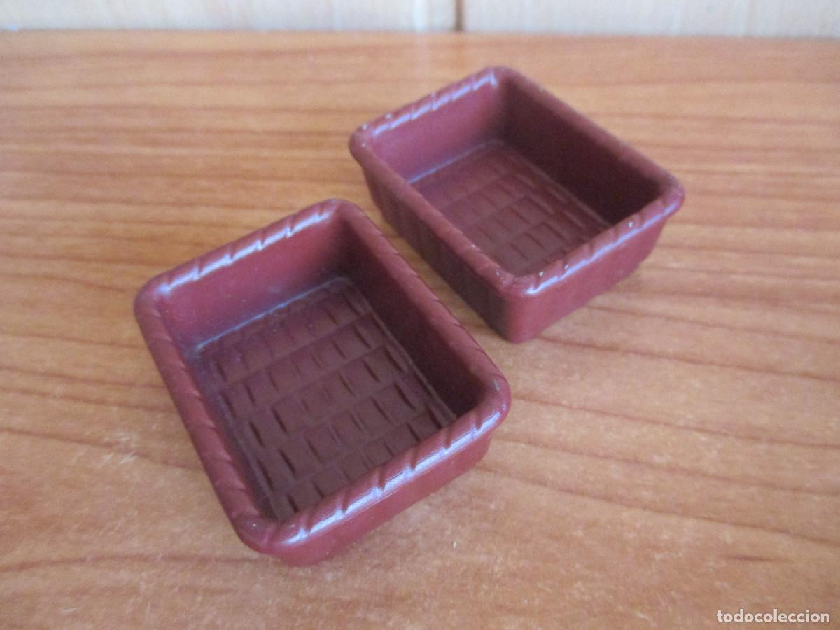 Playmobil: PLAYMOBIL : 1 LOTE 2 CESTOS DE MIMBRE