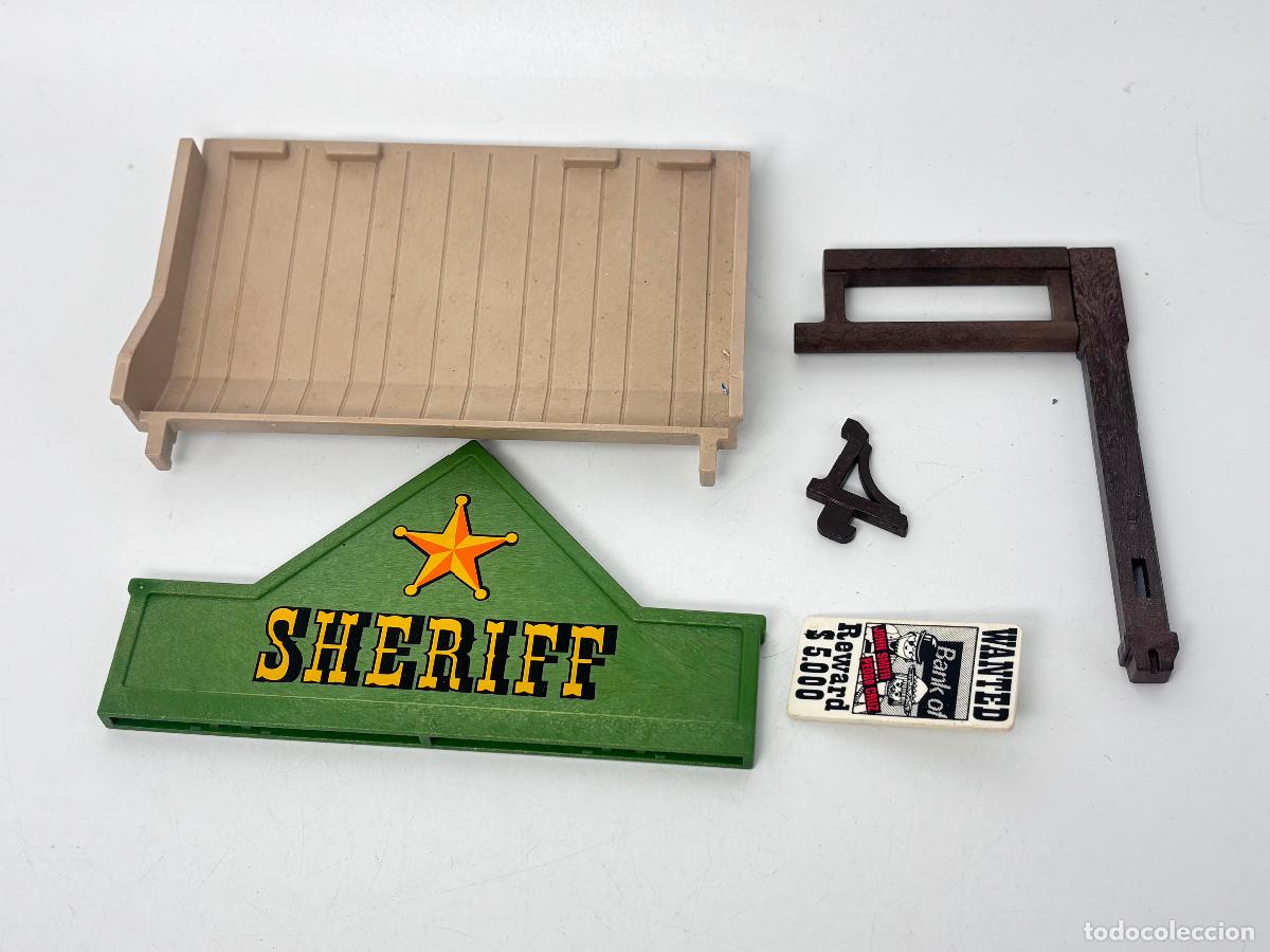 Playmobil: Playmobil 3786 lote letrero porche pilar letrero oficina sheriffs